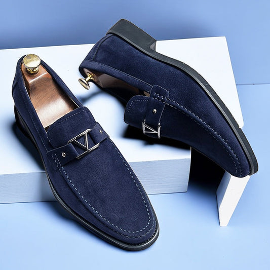 Valentiano Elegante Suede Slip-On Loafers voor Heren