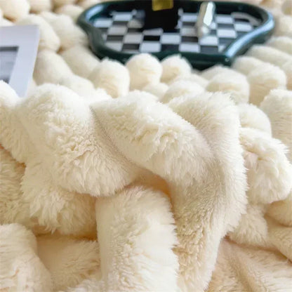 CozyCouture Pluche Maxi Deken voor Luxe Comfort en Ultieme Warmte voor op Bed of de Bank