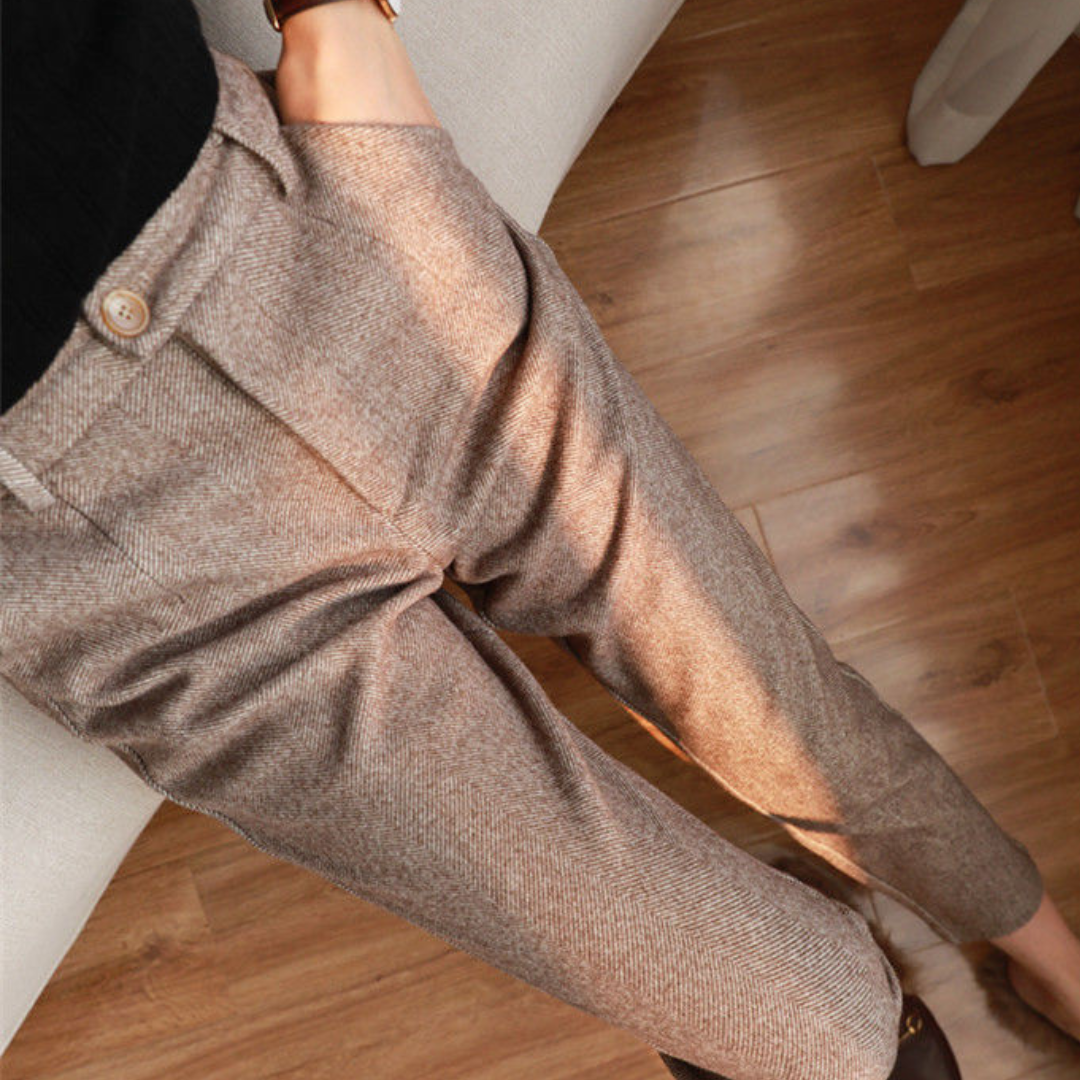 Mexx Warme Wollen Pantalon Damesbroek voor een Warme Professionele Look