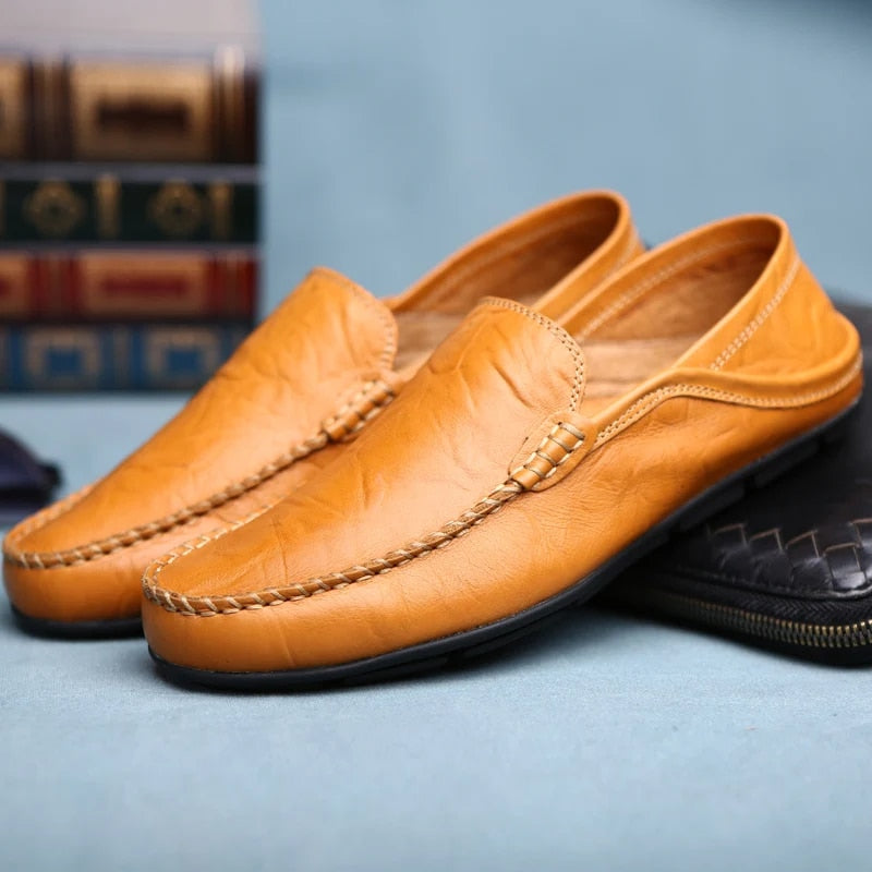 Luca - Luxe Leren Loafers met Comfortabele Pasvorm voor Een Verzorgde