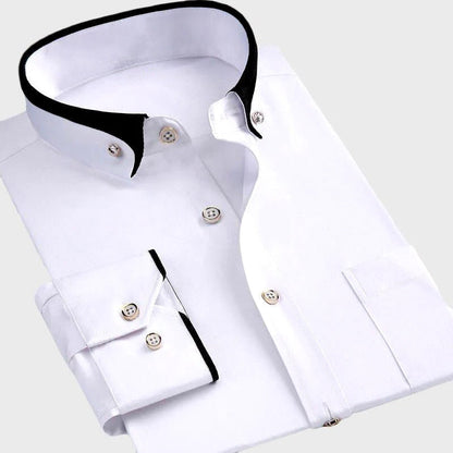 David - Shirt met Kraag en Manchetten