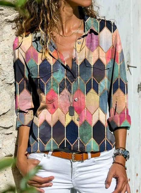 Paisley - Dames Blouses in Een Zomers Wit voor Een Frisse Look