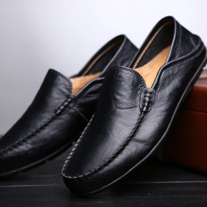 Luca - Luxe Leren Loafers met Comfortabele Pasvorm voor Een Verzorgde