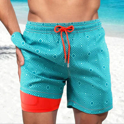 Braxton AquaFlex Zwemshorts voor Mannen met Trekkoord en Verstopte Zak voor Telefoon