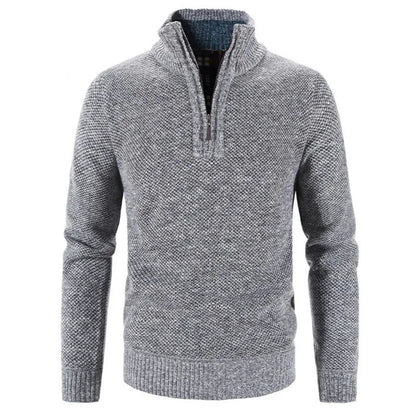 Luca - Veelzijdige Half-Zip Gebreide Trui voor Mannen