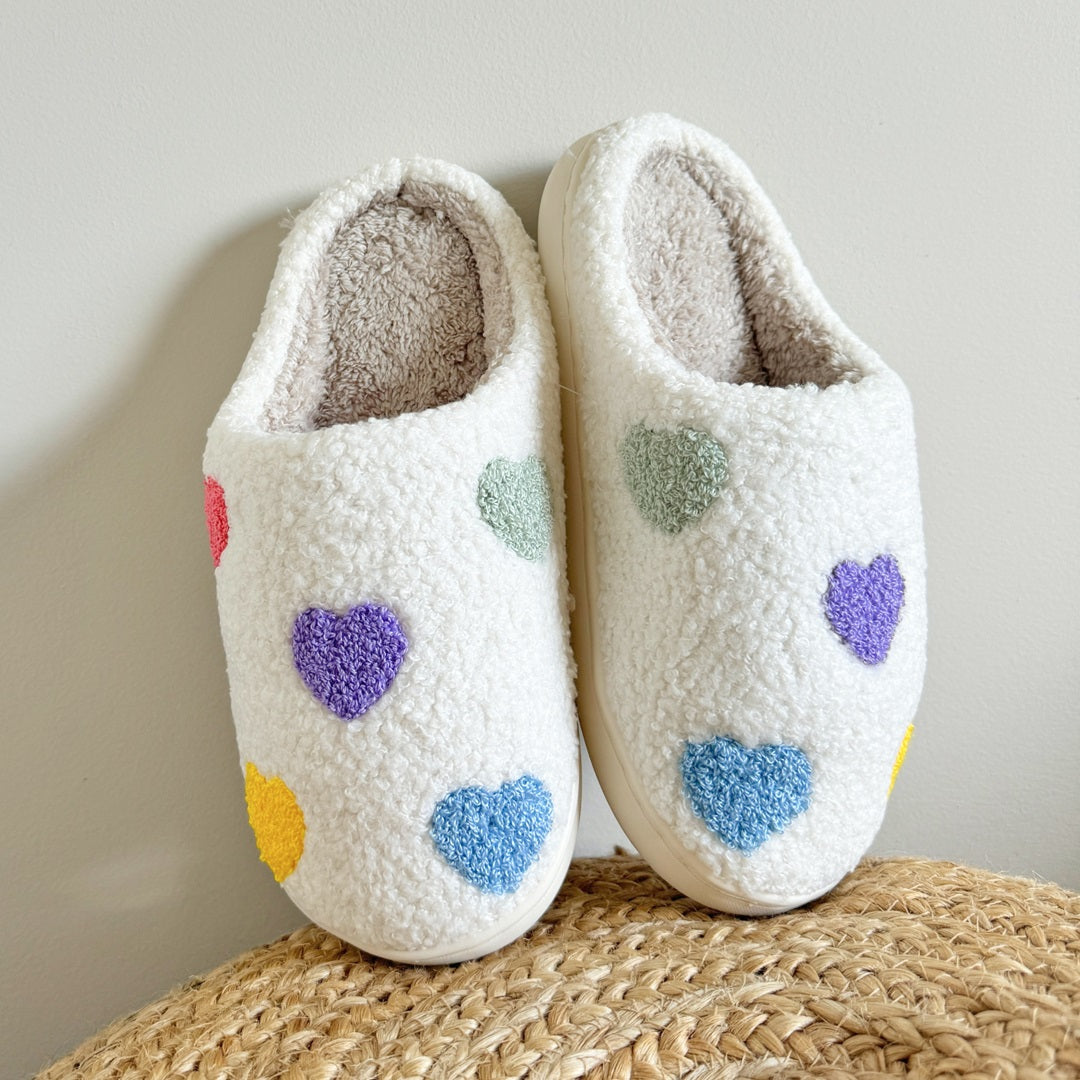 Maaike - Comfy slippers met hartjes