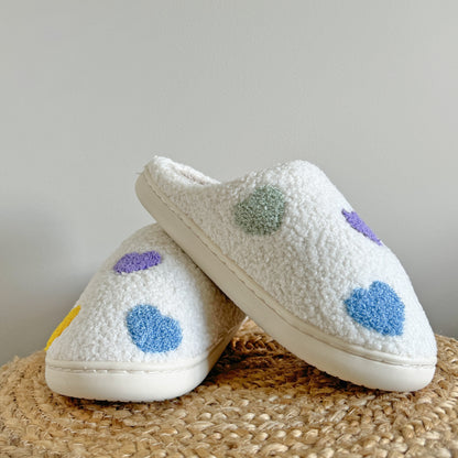 Maaike - Comfy slippers met hartjes