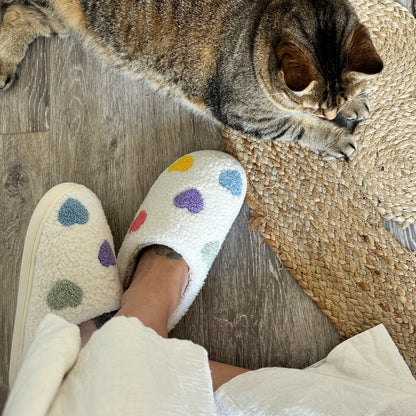 Maaike - Comfy slippers met hartjes