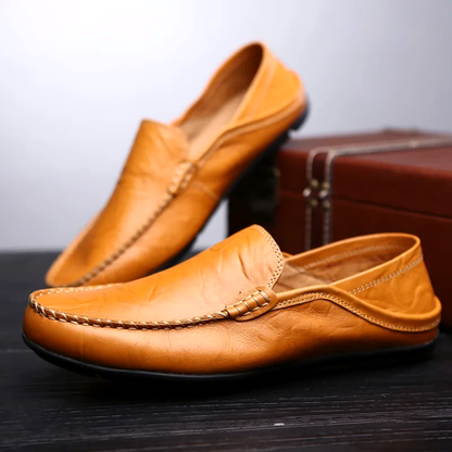 Luca - Luxe Leren Loafers met Comfortabele Pasvorm voor Een Verzorgde