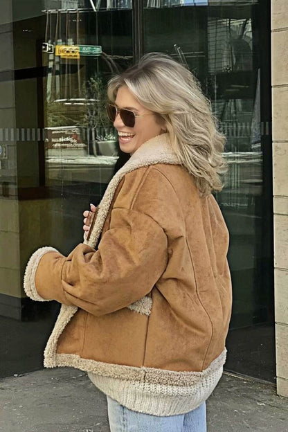 Ansa - Oversized Shearling Jack