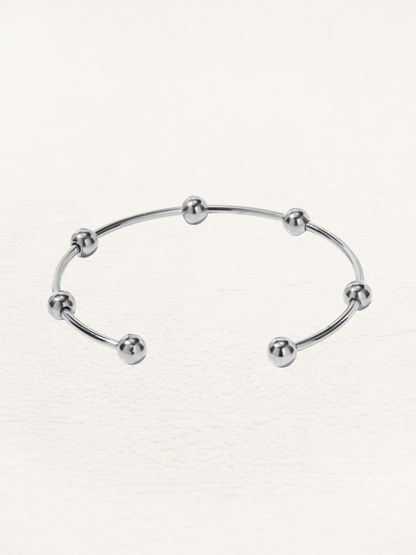 Elisabeth - Rosalien Kraal Bangle Armband Zilver