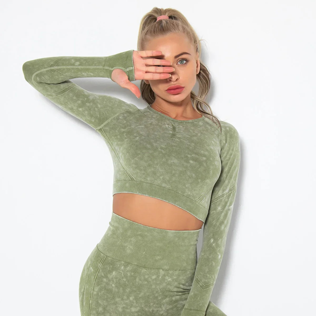 Vixen - Naadloze Yoga Set met Cropped Top