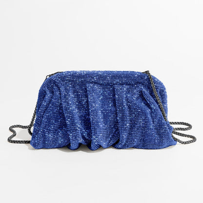 Lila – Avondtas met Strass Steentjes