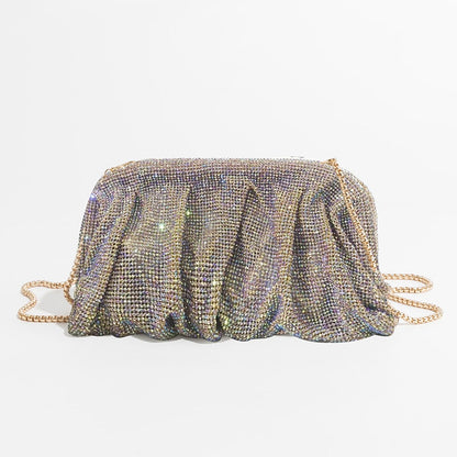 Lila – Avondtas met Strass Steentjes