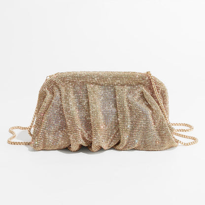 Lila – Avondtas met Strass Steentjes
