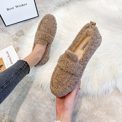 Grace - Warme Fuzzy Loafers