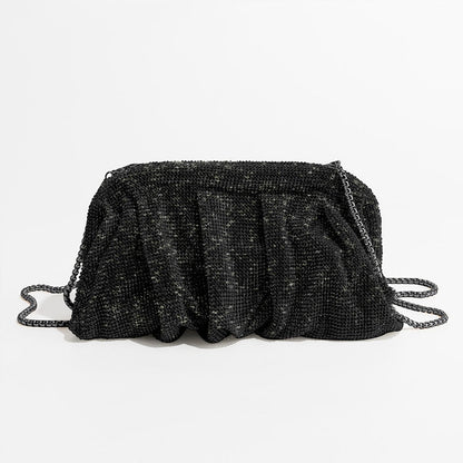 Lila – Avondtas met Strass Steentjes