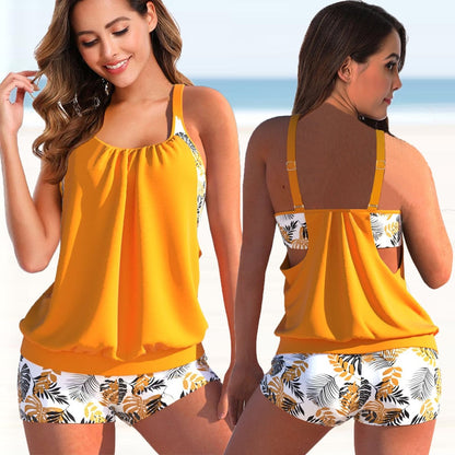 Etta - Zomer Twee-kleurige Tankini Set