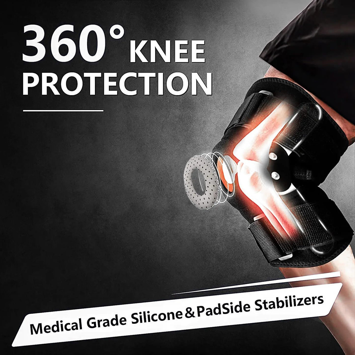 FlexiGuard Verstelbare en Scharnierende Kniebrace voor Optimale Ondersteuning en Pijnverlichting