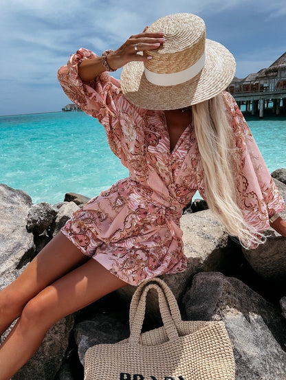 Lauren - Zomerse Strand Playsuit: Chic & Comfortabel