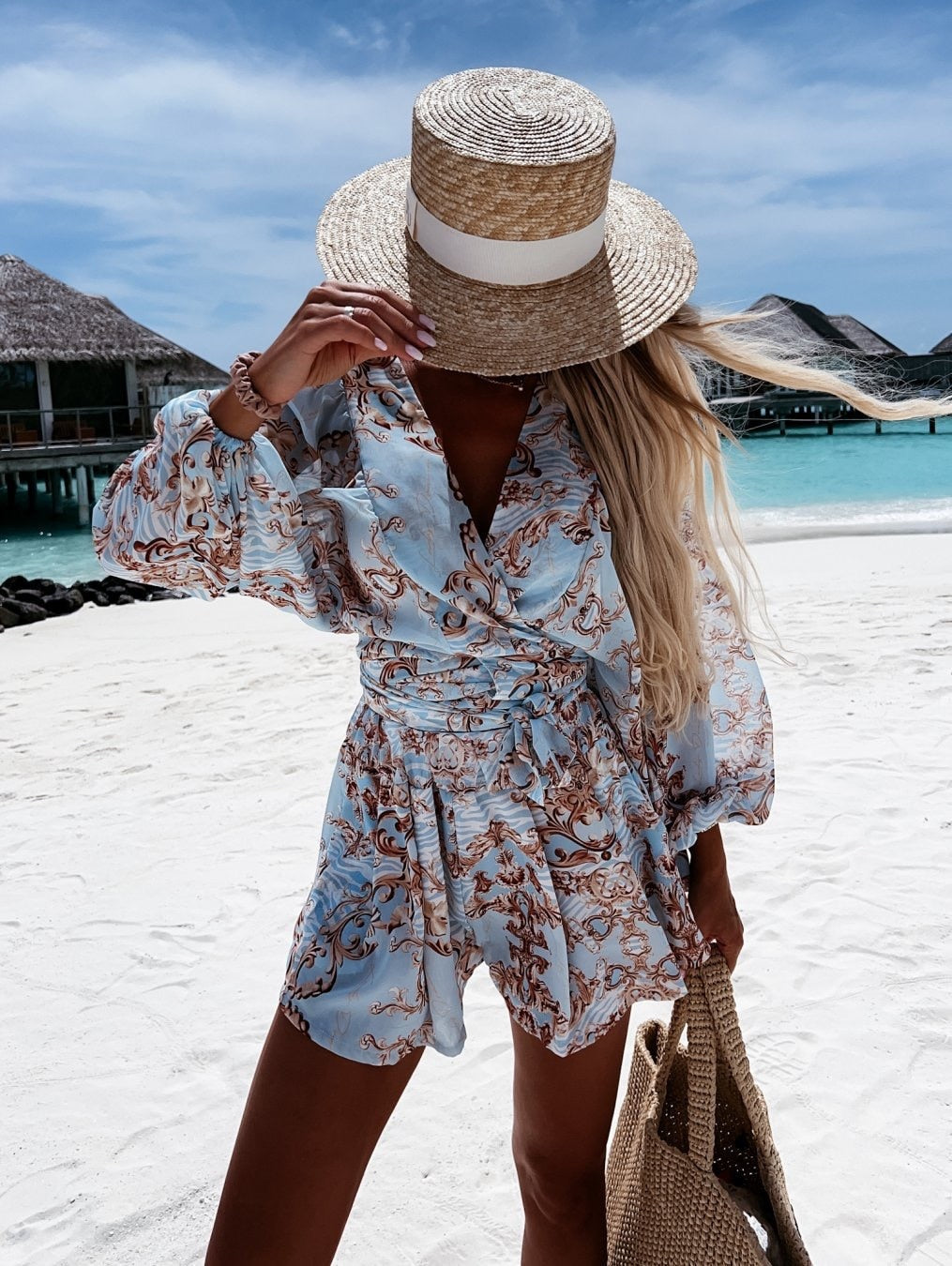 Lauren - Zomerse Strand Playsuit: Chic & Comfortabel