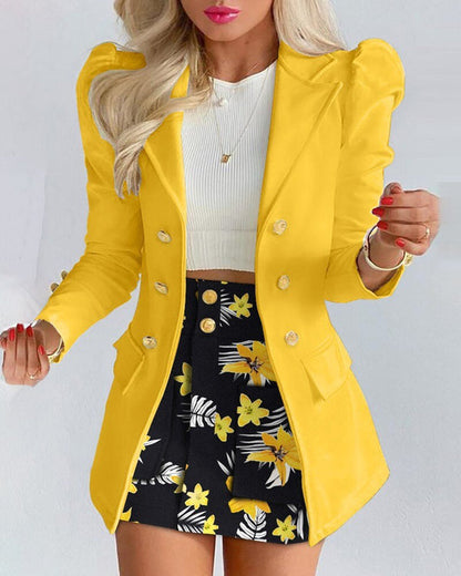 Grata - Twee-Delige Blazer en Rok Set