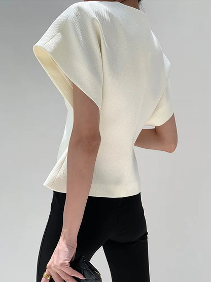 Ava - Gestructureerde Blazer Top