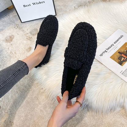 Grace - Warme Fuzzy Loafers