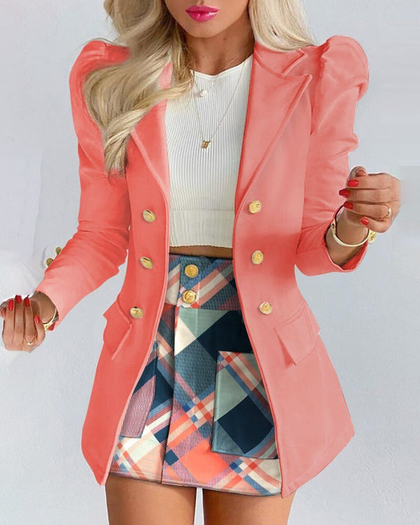 Grata - Twee-Delige Blazer en Rok Set