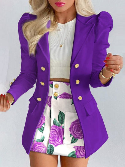 Grata - Twee-Delige Blazer en Rok Set