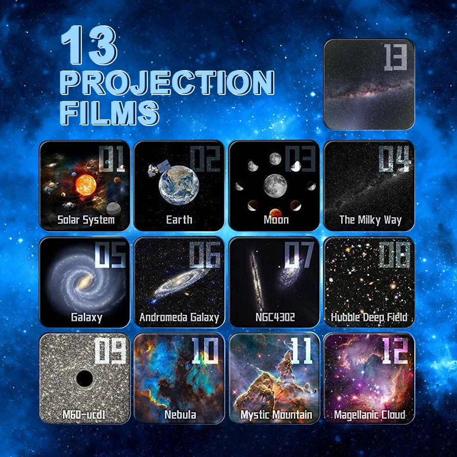 13-In-1 Galaxy Planetarium Projector Lamp als Sfeervolle Nachtlamp