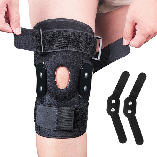FlexiGuard Verstelbare en Scharnierende Kniebrace voor Optimale Ondersteuning en Pijnverlichting