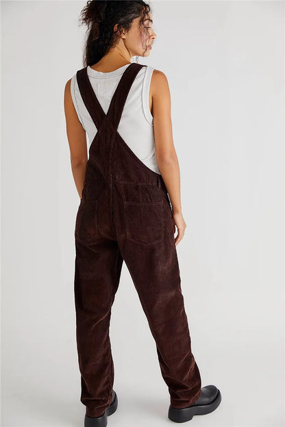 Winifred Corduroy Vintage Denim Tuinbroek Overall