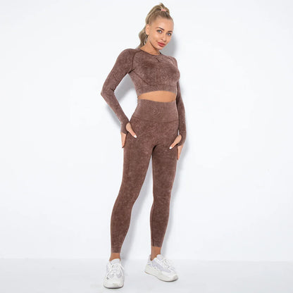 Vixen - Naadloze Yoga Set met Cropped Top