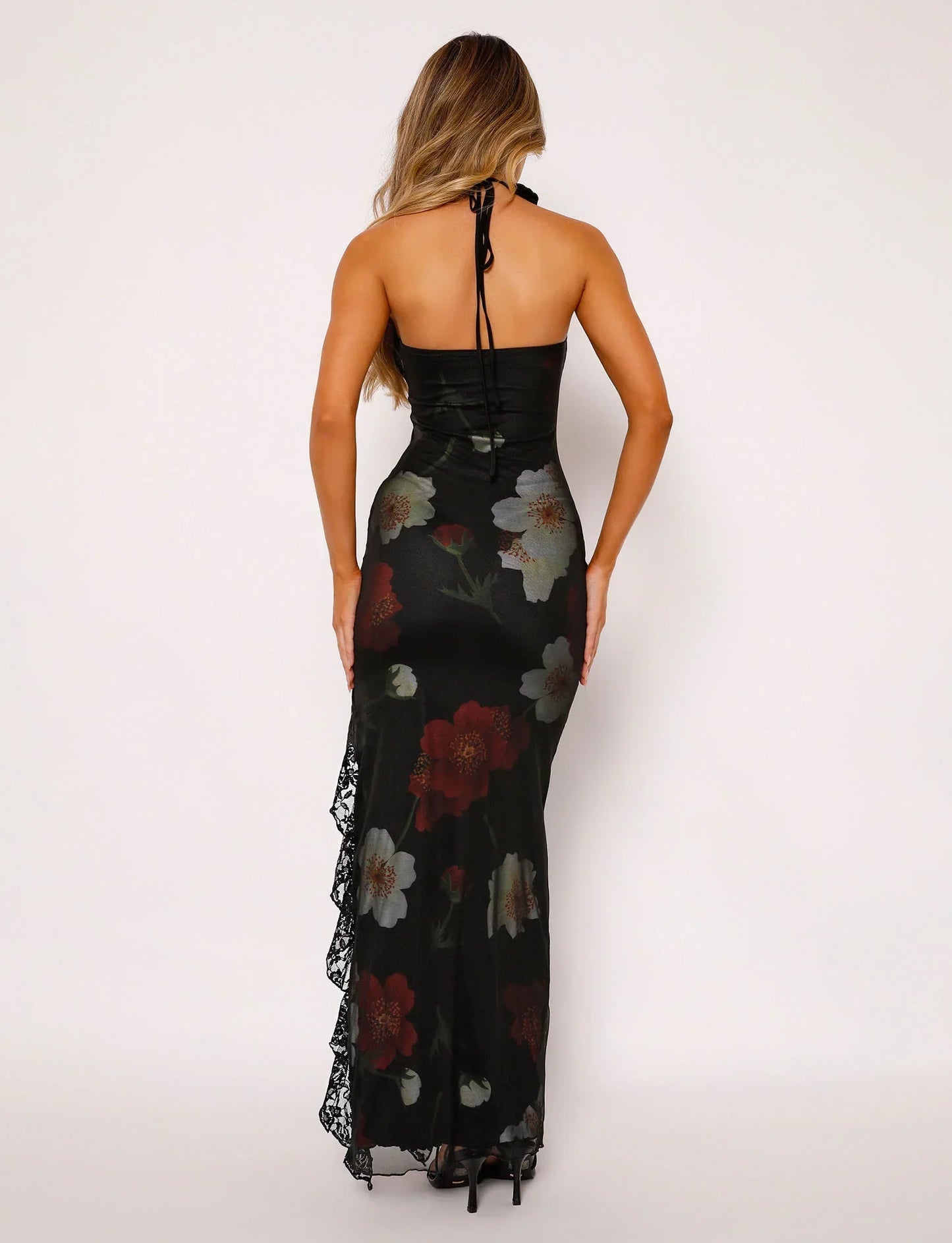 Athena - Rozen Zwarte Maxi Hurk