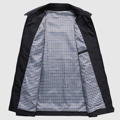 Oliver - Zip-Up Jas met Geruite Voering