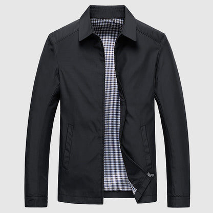 Oliver - Zip-Up Jas met Geruite Voering