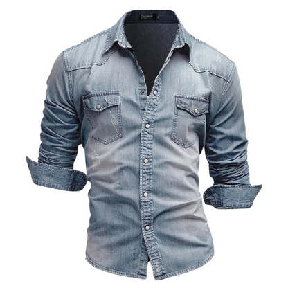 Silva - Retro Denim Overhemd