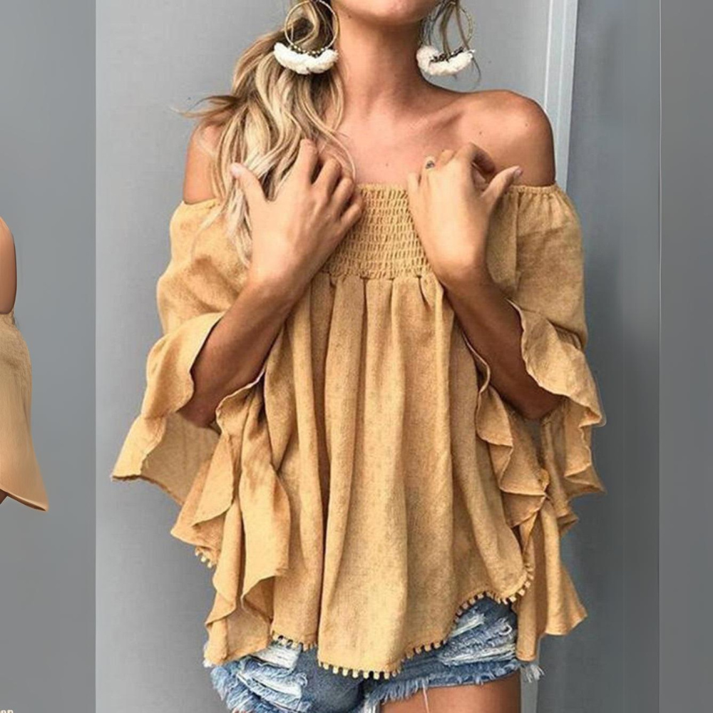 Luna - Elegante Off-Shoulder Top met Splitdetail