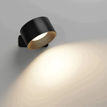 FlexiLight Draadloze 360° Draaiende Roterende Muur Lamp met 3 Kleuren Licht
