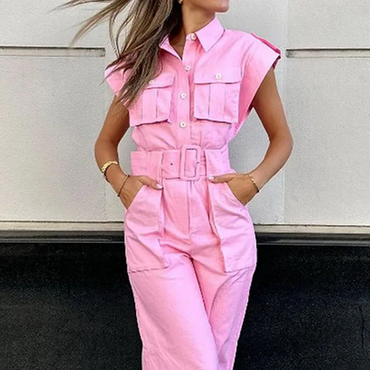 Bobby - Roze casual jumpsuit