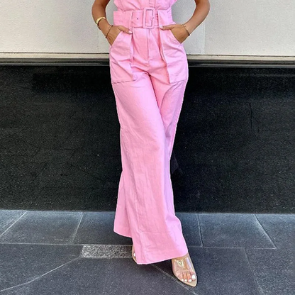 Bobby - Roze casual jumpsuit