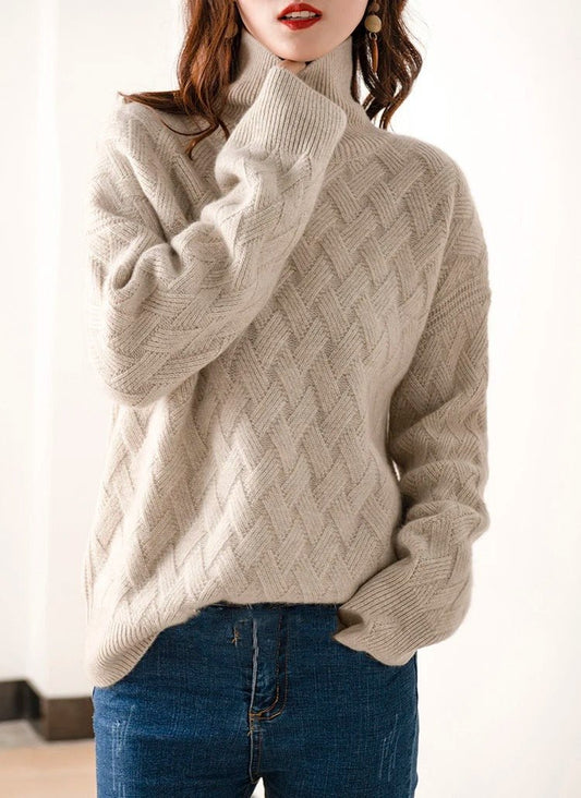 Gezellig chique Winter oversize trui in kasjmierstijl voor een moeiteloze stijl