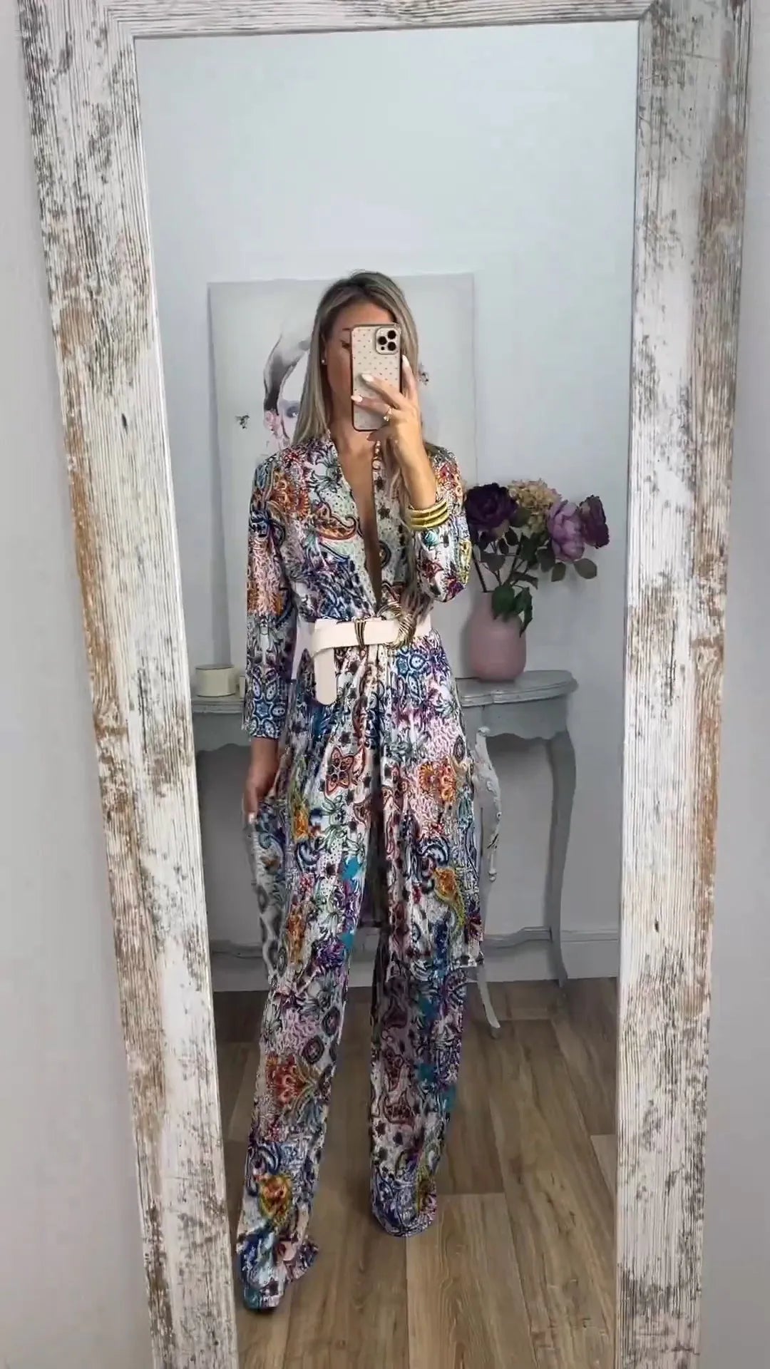 Gemma - Nieuwe Collectie Comfortabele Jumpsuits Met Abstracte Print Voor Dames