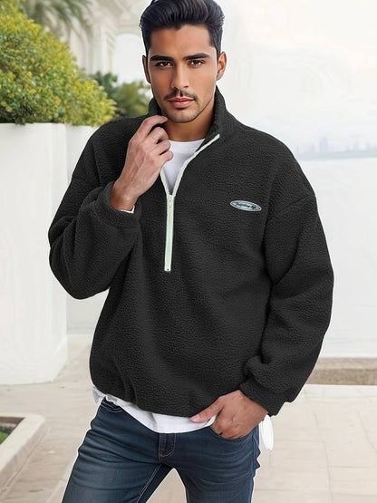 Milo - Knusse Half-Zip Pullover van Fleece voor Heren