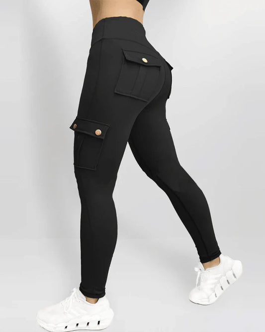 Nova - Sportieve Legging met Cargo-Zakken en Hoge Taille voor Comfort