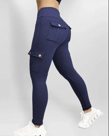 Nova - Sportieve Legging met Cargo-Zakken en Hoge Taille voor Comfort