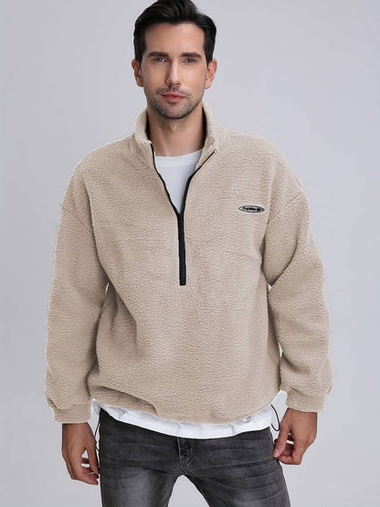 Milo - Knusse Half-Zip Pullover van Fleece voor Heren