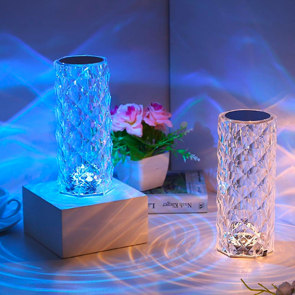 LuxGlow™ Draadloze Kristallen Lamp met 16 Kleuren