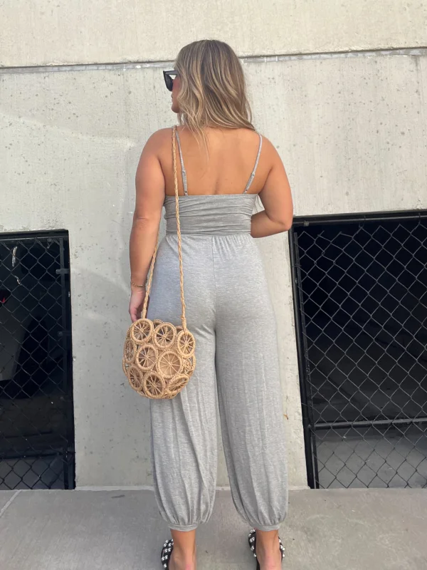 Rylee - Casual Jumpsuit Met V-hals en Trekkoordsluiting